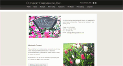 Desktop Screenshot of cuthbertgreenhouse.com